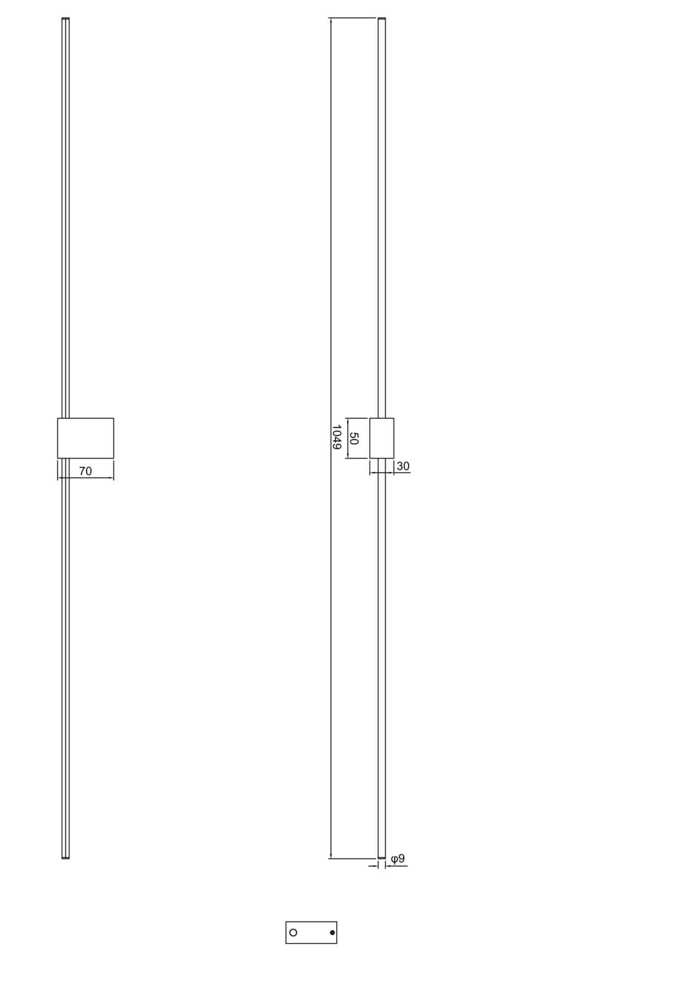 Настенный светильник (бра) Technical C071WL-L12GB3K