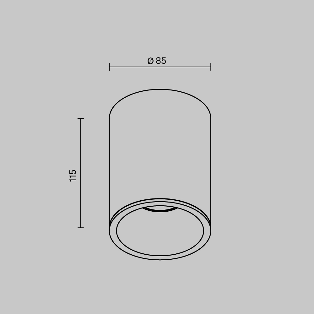 Потолочный светильник Technical C029CL-01B