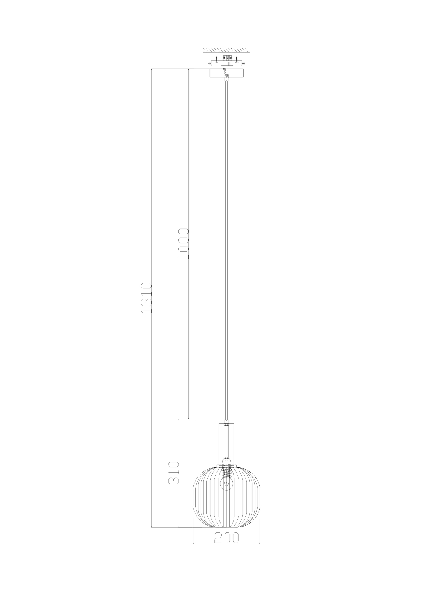 Подвесной светильник Freya FR8012PL-01AM