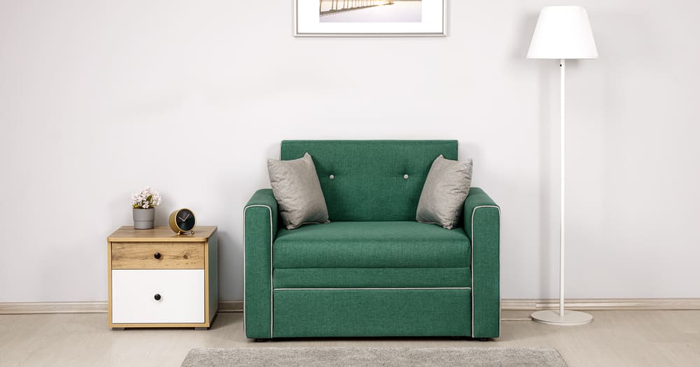 Кресло-кровать Найс 85, жаккард светло-зеленый