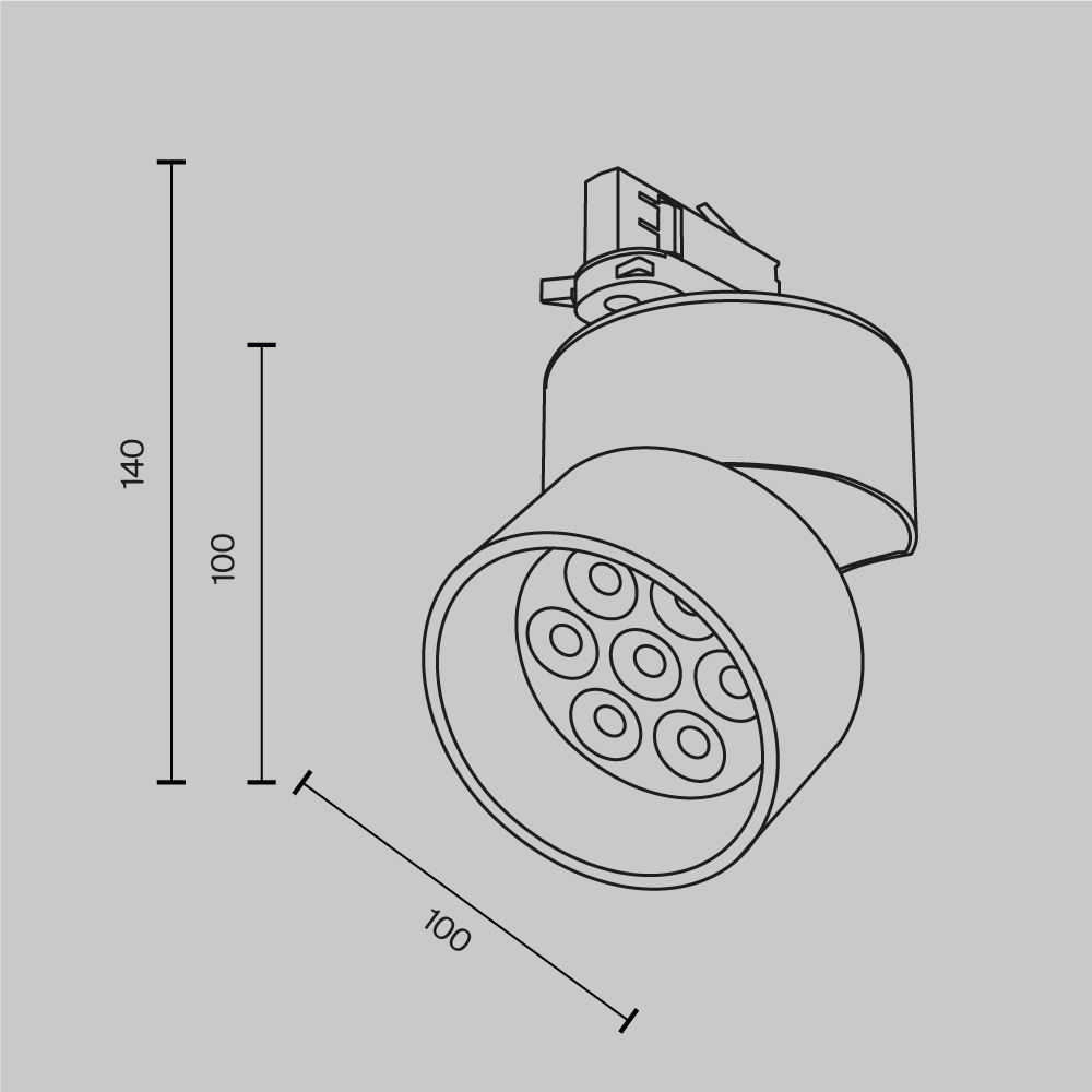 Трековый светильник Technical TR199-3-15W4K-M-W