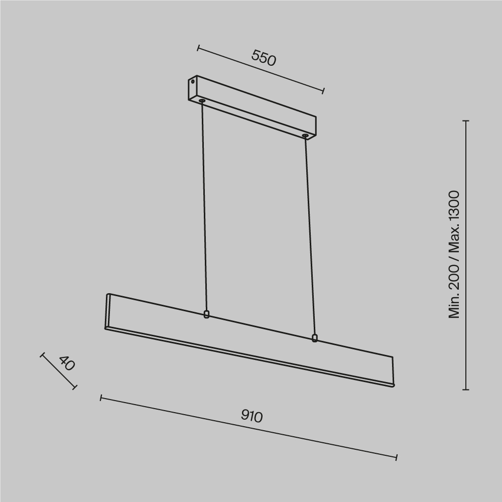 Подвесной светильник Technical P010PL-L23W4K