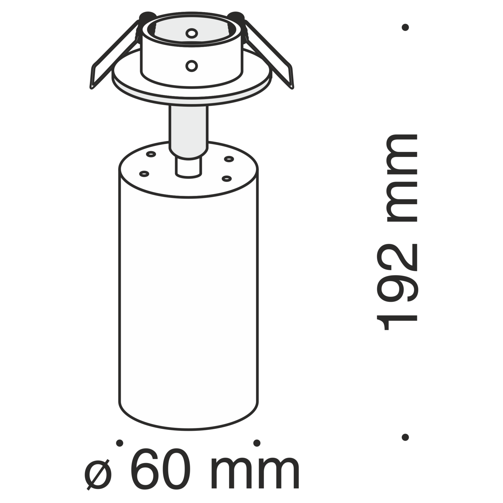 Потолочный светильник Technical C018CL-01W