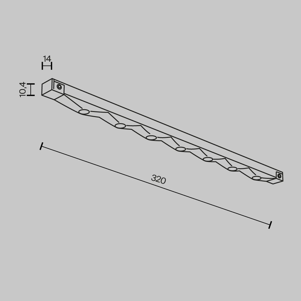 Трековый светильник Technical TR175-1-12WTW-M-B