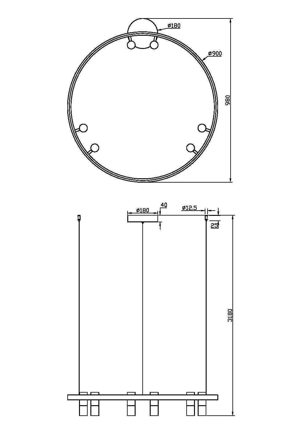 Подвесной светильник Maytoni MOD102PL-L42WK