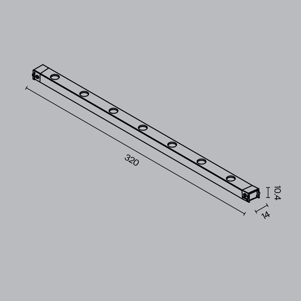 Трековый светильник Technical TR174-1-12WTW-M-B