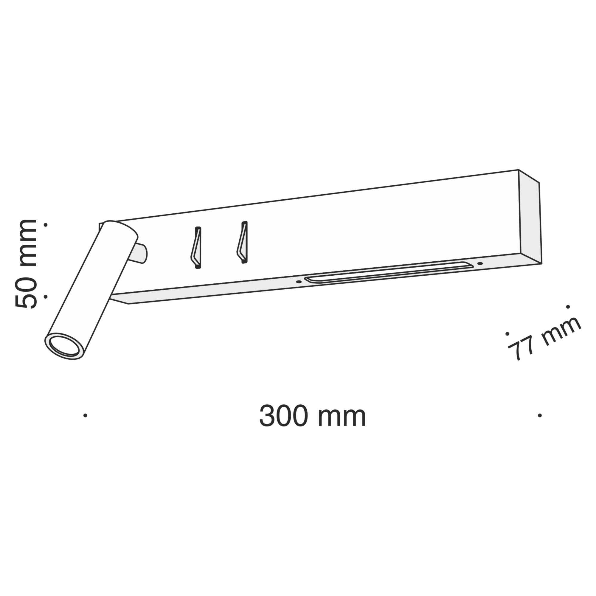 Настенный светильник (бра) Technical C031WL-L8B3K