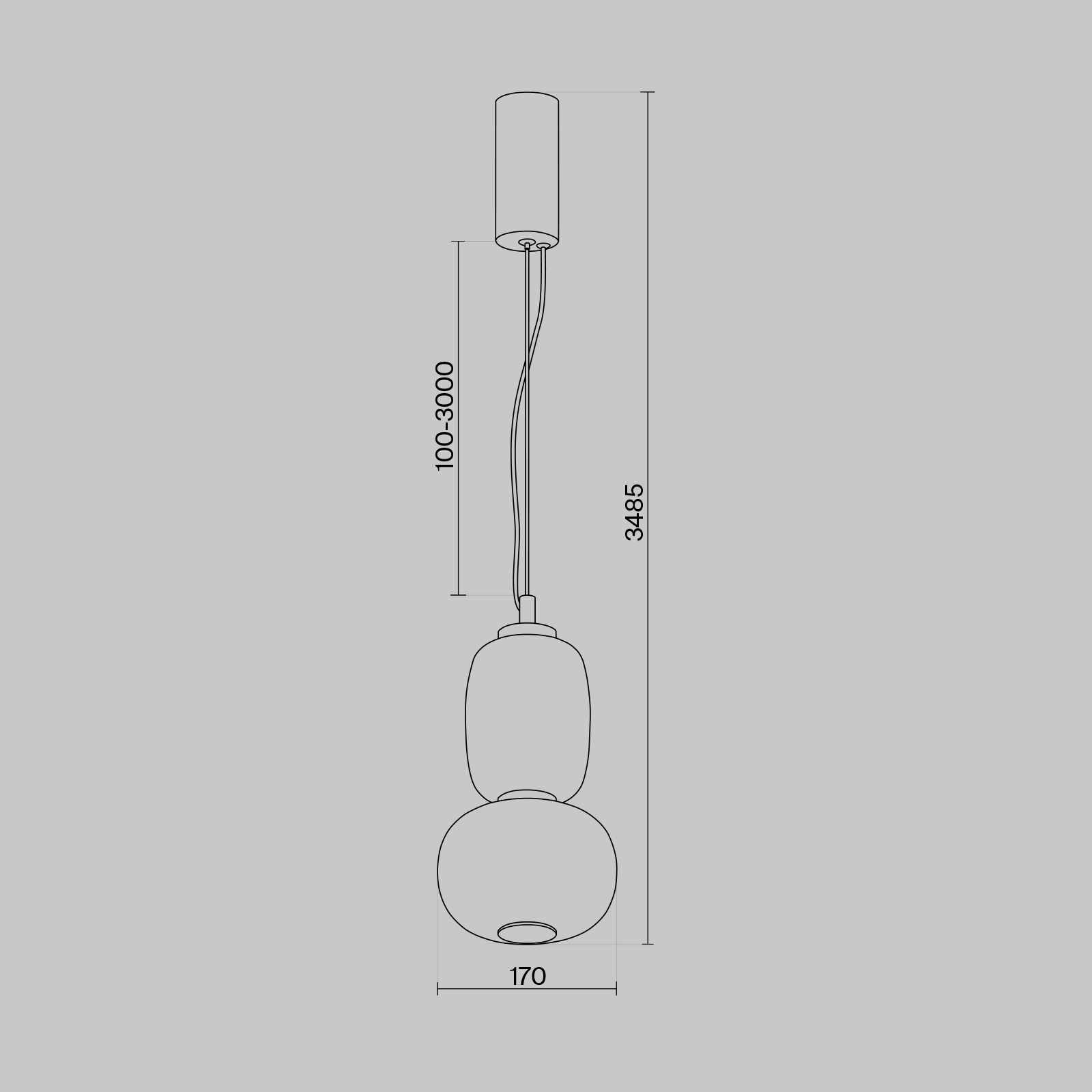 Подвесной светильник Maytoni MOD267PL-L18G3K