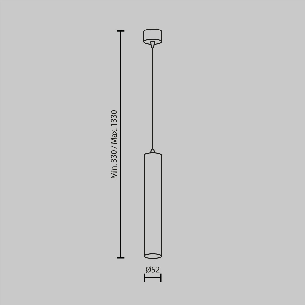 Подвесной светильник Technical P072PL-L12W3K-1