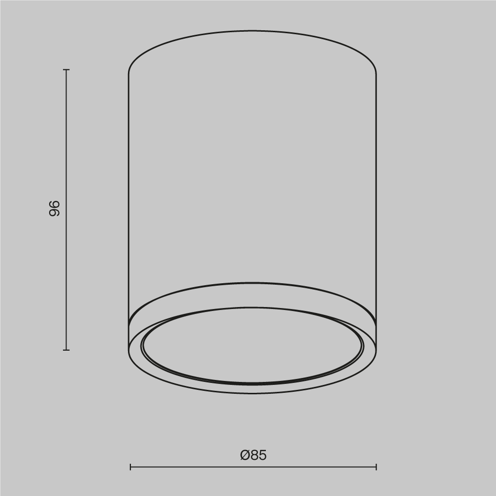 Потолочный светильник Technical C086CM-GX53-MRD-WS