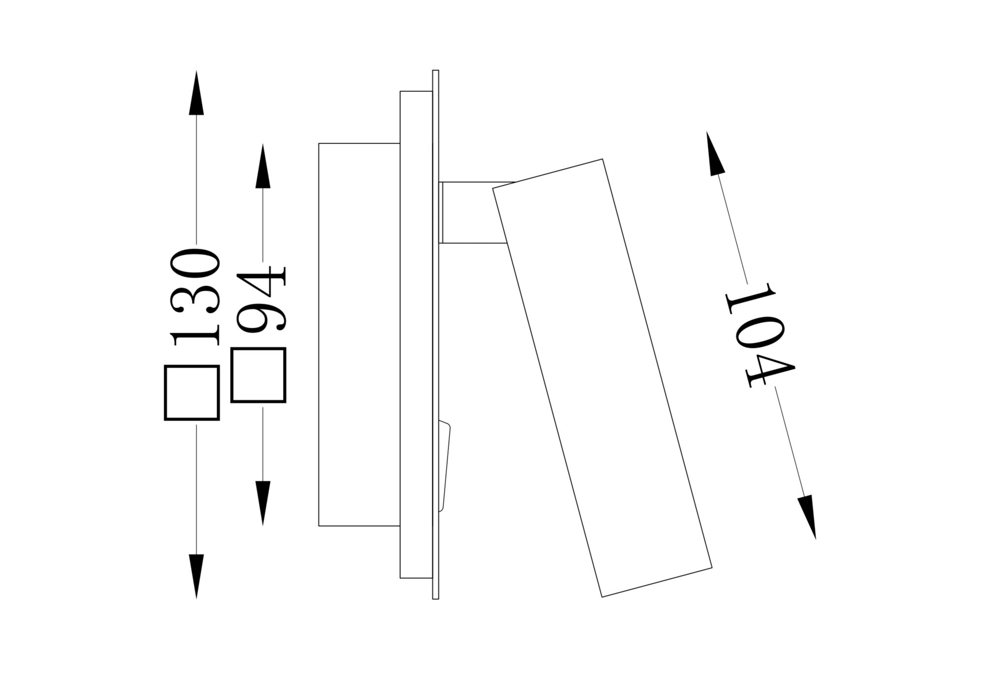 Настенный светильник (бра) Technical C175-WL-01-6W-MG