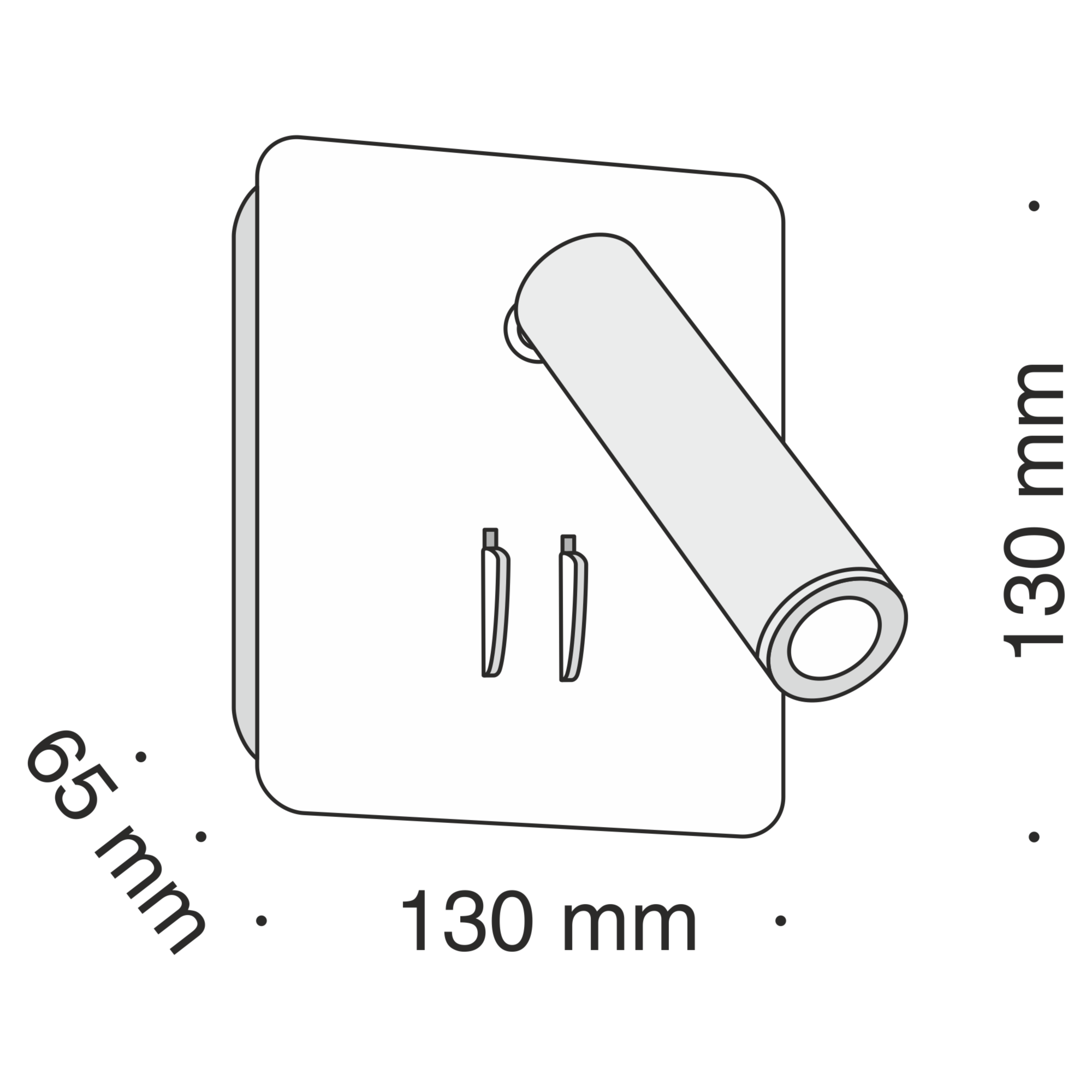 Настенный светильник (бра) Technical C175-WL-01-6W-B