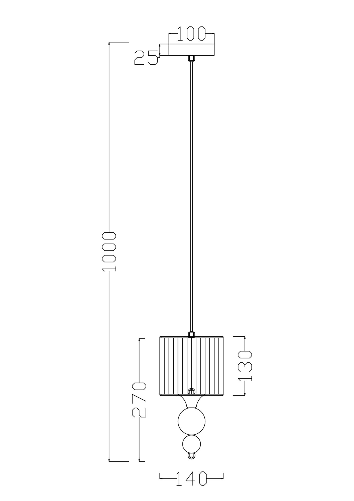 Подвесной светильник Freya FR5093PL-01CH