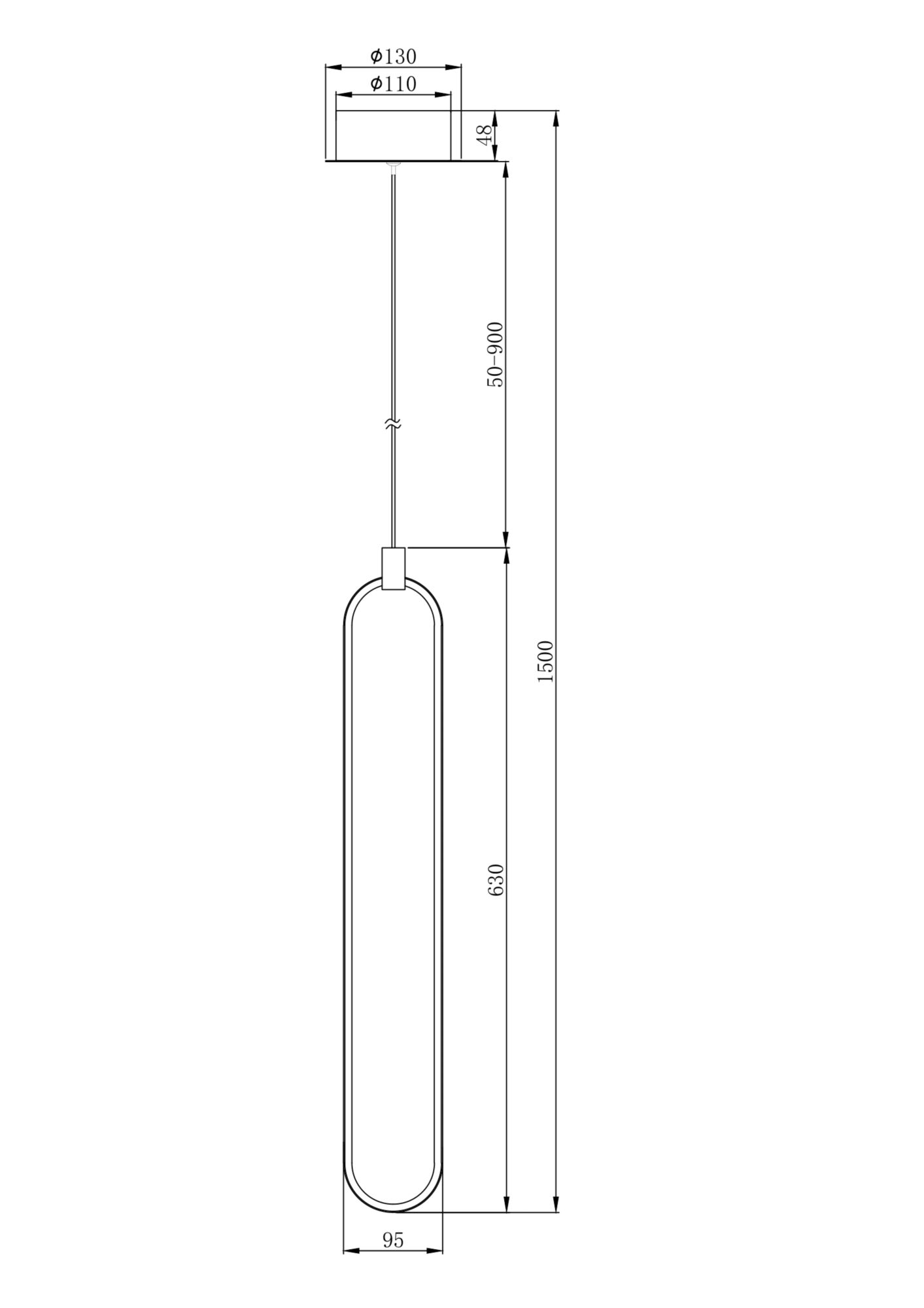 Подвесной светильник Maytoni MOD017PL-L13N