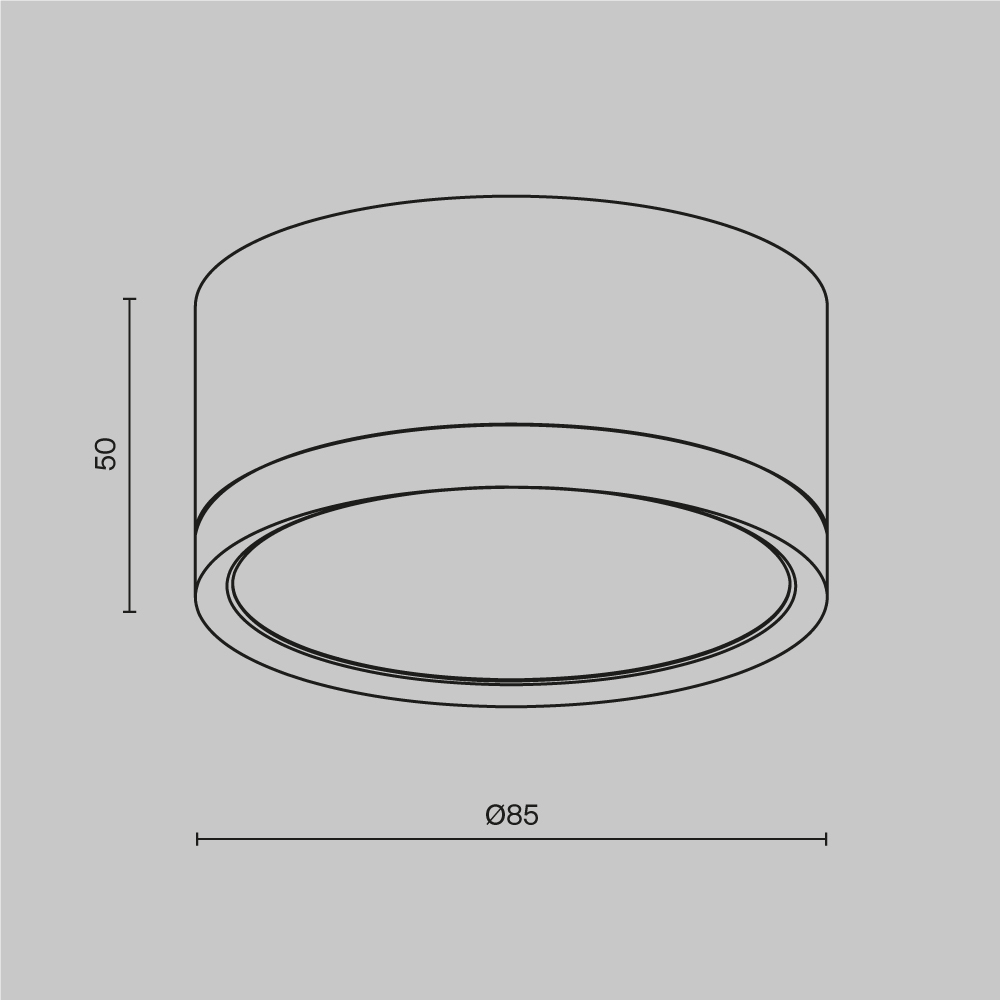 Потолочный светильник Technical C086CL-GX53-SRD-B