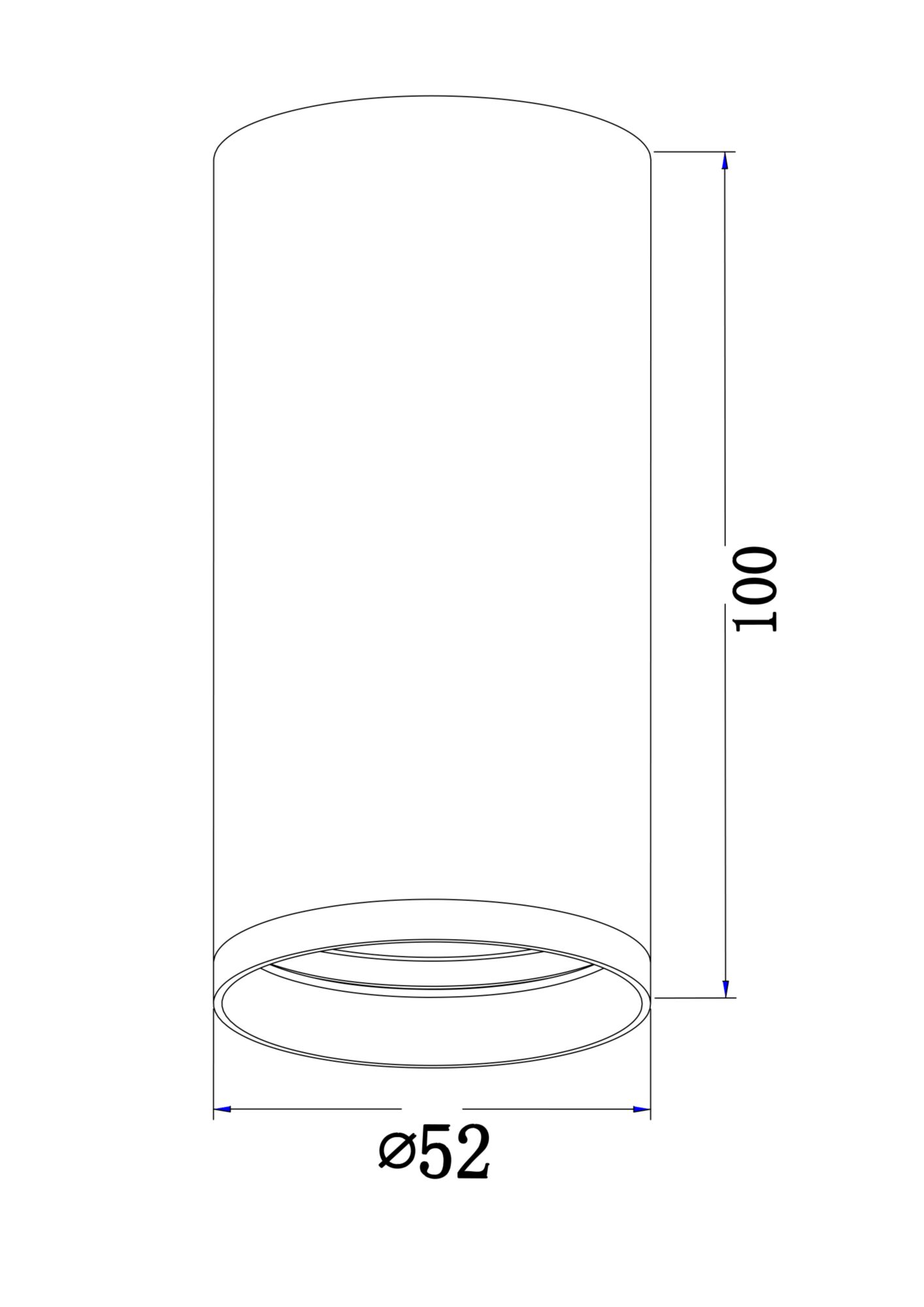 Потолочный светильник Technical C052CL-01W