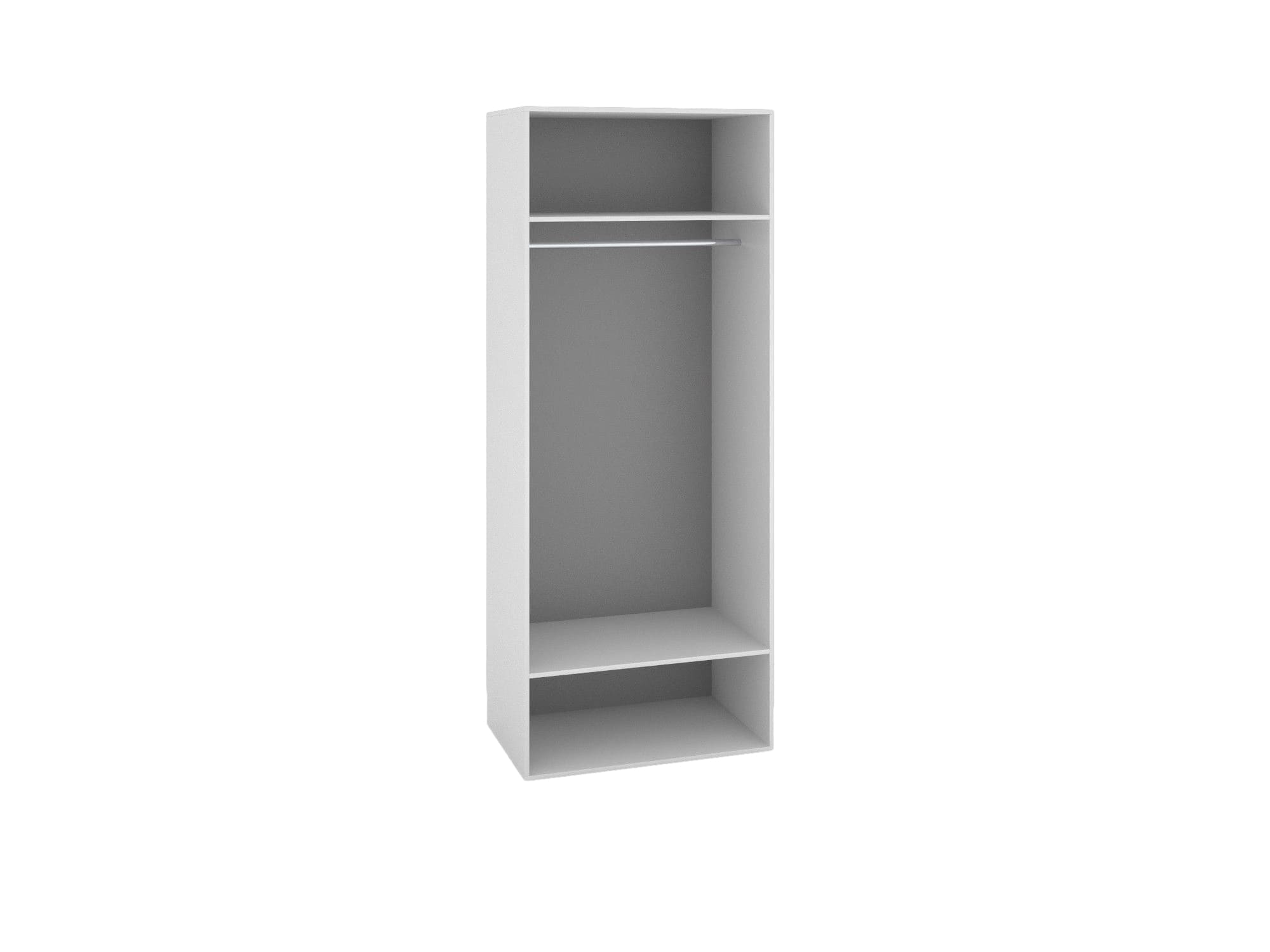Шкаф для одежды FEDERICA ШО-02, белый бриллиант/дуб эвок