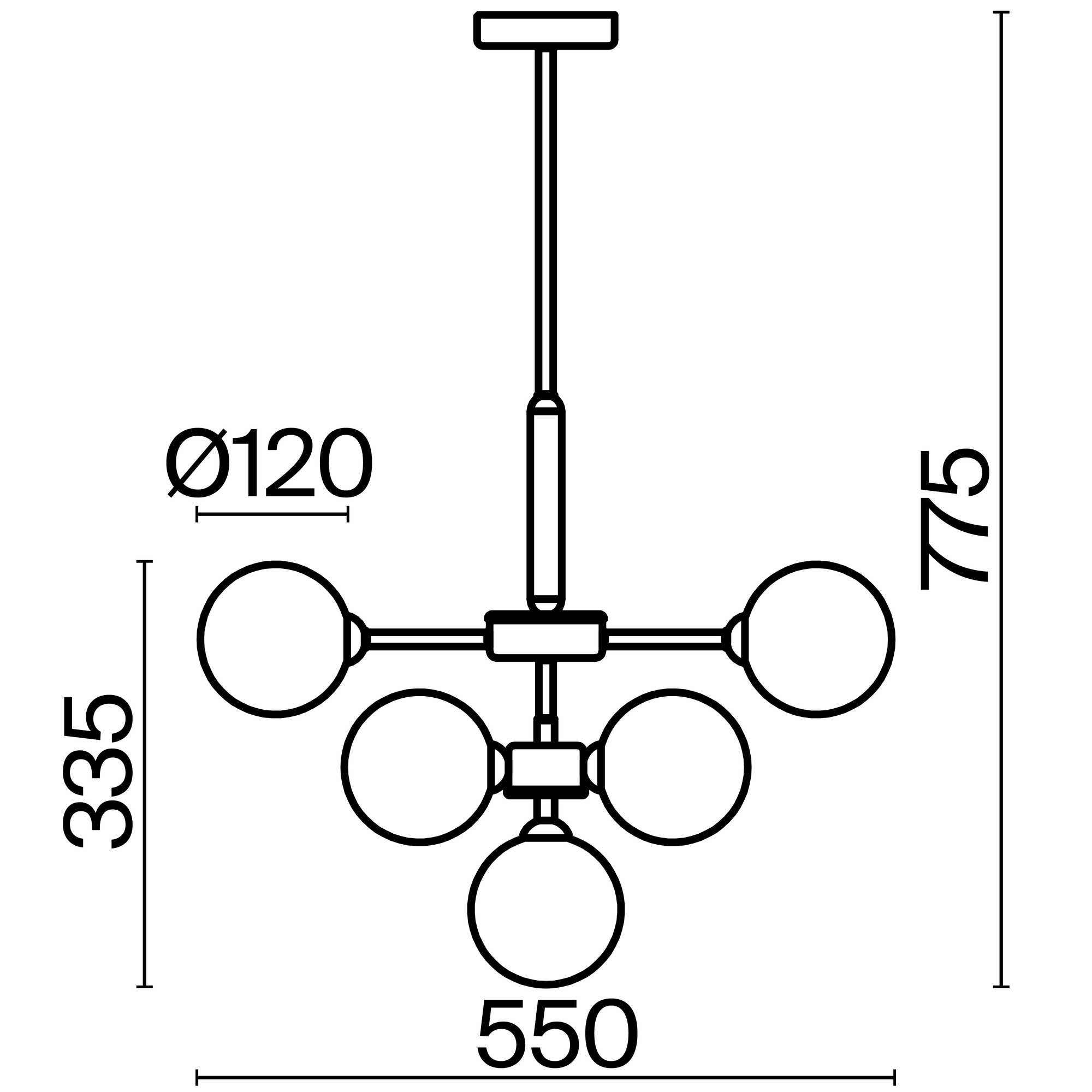 Подвесной светильник Freya FR5233PL-13BS