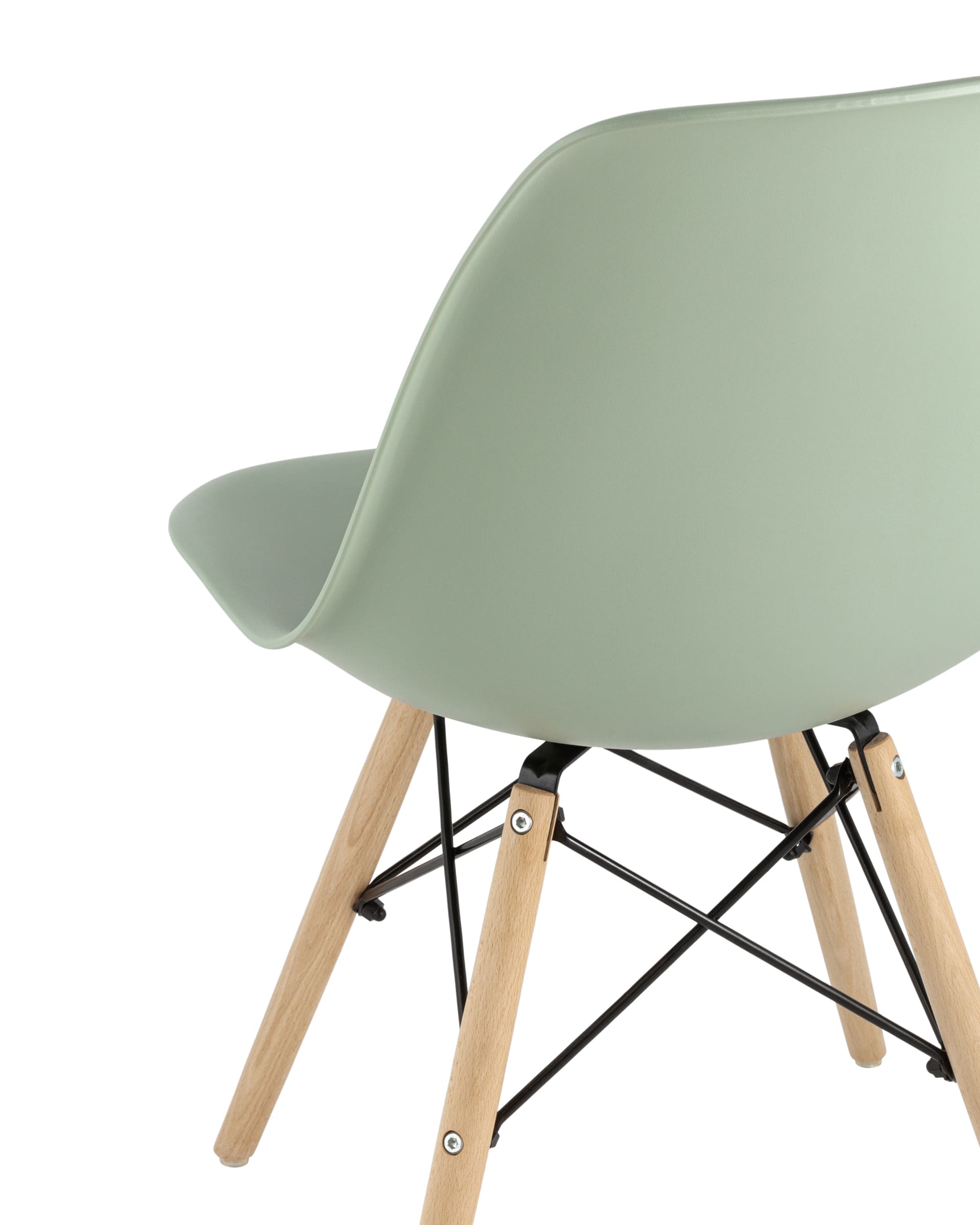 Стул Eames Style DSW серо-зеленый