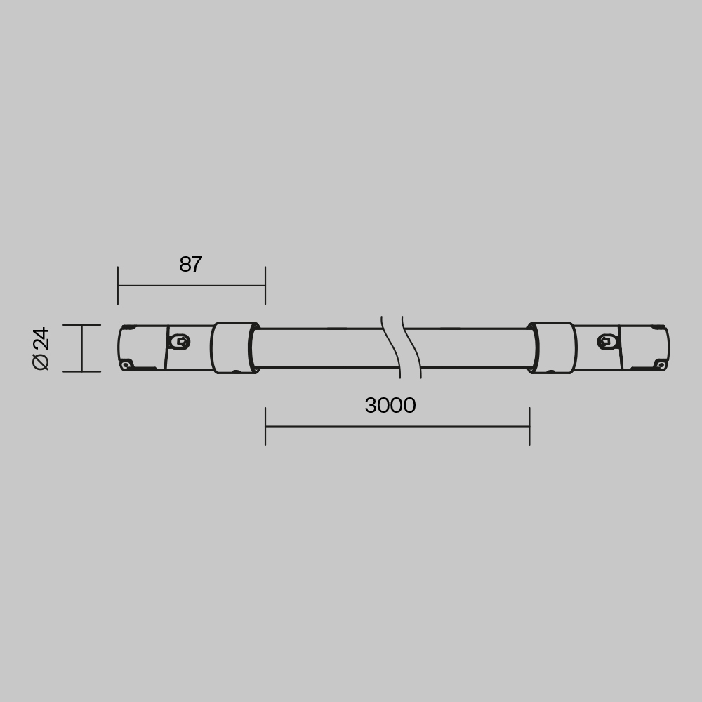 Трековый светильник Technical TR209-1-48W3K-B