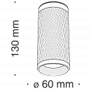 Потолочный светильник Technical C036CL-01W