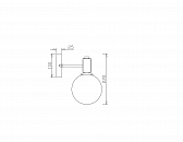 Настенный светильник (бра) Freya FR5175WL-01BS