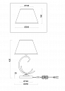 Настольный светильник Freya FR2013TL-01G