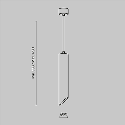 изображение Подвесной светильник Technical P044PL-01-30GU10-W