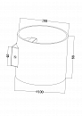 Настенный светильник (бра) Technical C066WL-01B