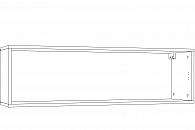 Шкаф навесной Summit (Открывание вниз) НМ 014.21 Х графит