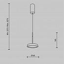 Подвесной светильник Maytoni MOD041PL-L15WG3K