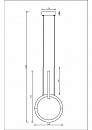 Подвесной светильник Maytoni MOD165PL-L18G3K