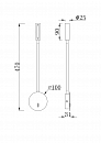 Настенный светильник (бра) Technical C035WL-L3W3K