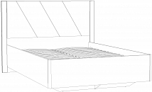 Кровать Summit 140х200, белый