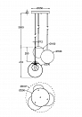 Подвесной светильник Maytoni MOD521PL-03G