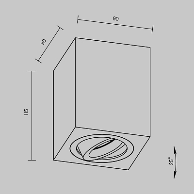 изображение Потолочный светильник Technical C017CL-01W