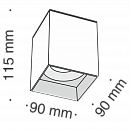 Потолочный светильник Technical C015CL-01W