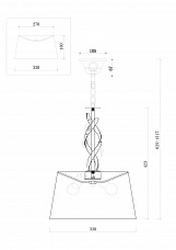 Подвесной светильник Freya FR2001PL-03G
