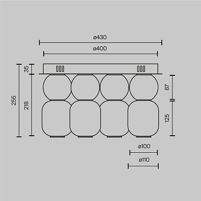 фотография Потолочный светильник Maytoni MOD273CL-L60G3K