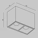 Потолочный светильник Technical C065CL-02-L12W3K-W