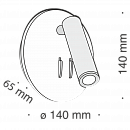 Настенный светильник (бра) Technical C176-WL-01-6W-W