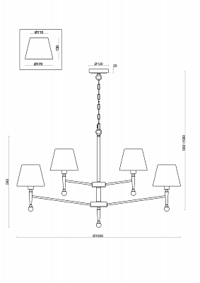 фотография Подвесной светильник Freya FR5190PL-12BS1