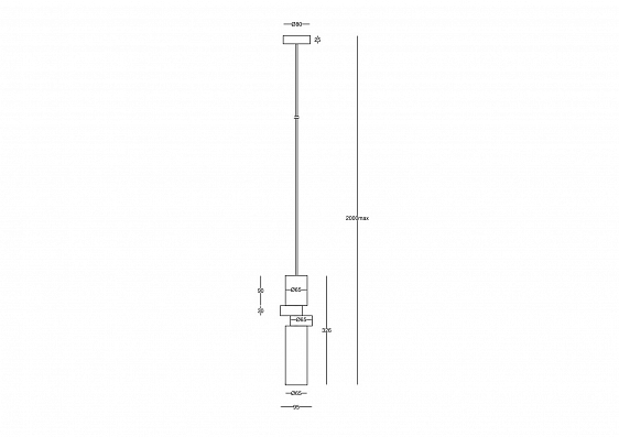 фото Подвесной светильник Maytoni MOD303PL-01CFL2