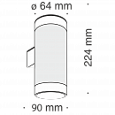 Настенный светильник (бра) Technical C027WL-L10W