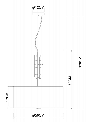 фото Подвесной светильник Arte Lamp Taygeta A4097SP-5CC