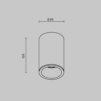 фото Потолочный светильник Technical C029CL-01-S-B