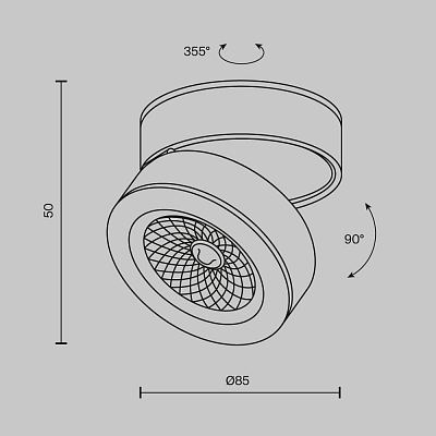 изображение Потолочный светильник Technical C022CL-L7W4K