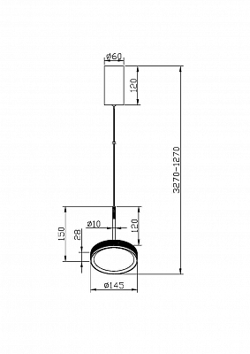 изображение Подвесной светильник Maytoni MOD041PL-L15TR3K