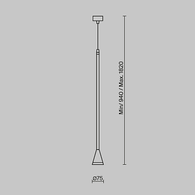 фото Подвесной светильник Technical P064PL-01W-1