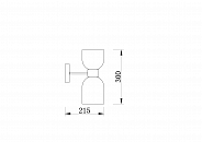 Настенный светильник (бра) Freya FR5203WL-02CH